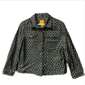 20. Ruby Red Black and White Jacket Size 10